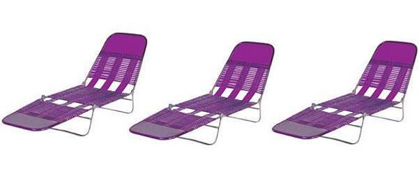 pvc folding chaise lounge
