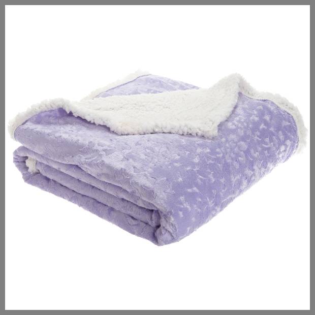 Lavender throw blanket